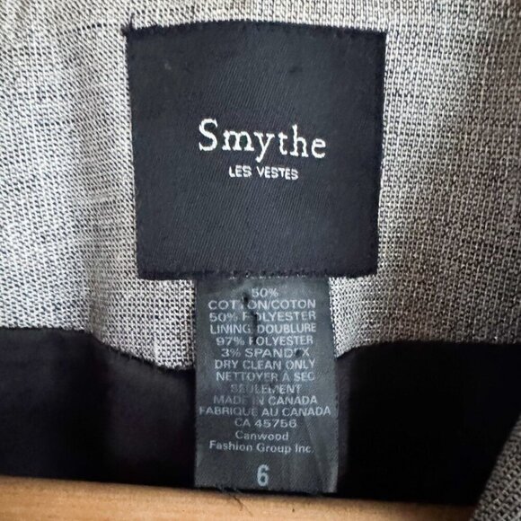 Smythe Grey Silver Cotton Blend 3/4 Sleeve Blender 6 - Picture 3 of 7